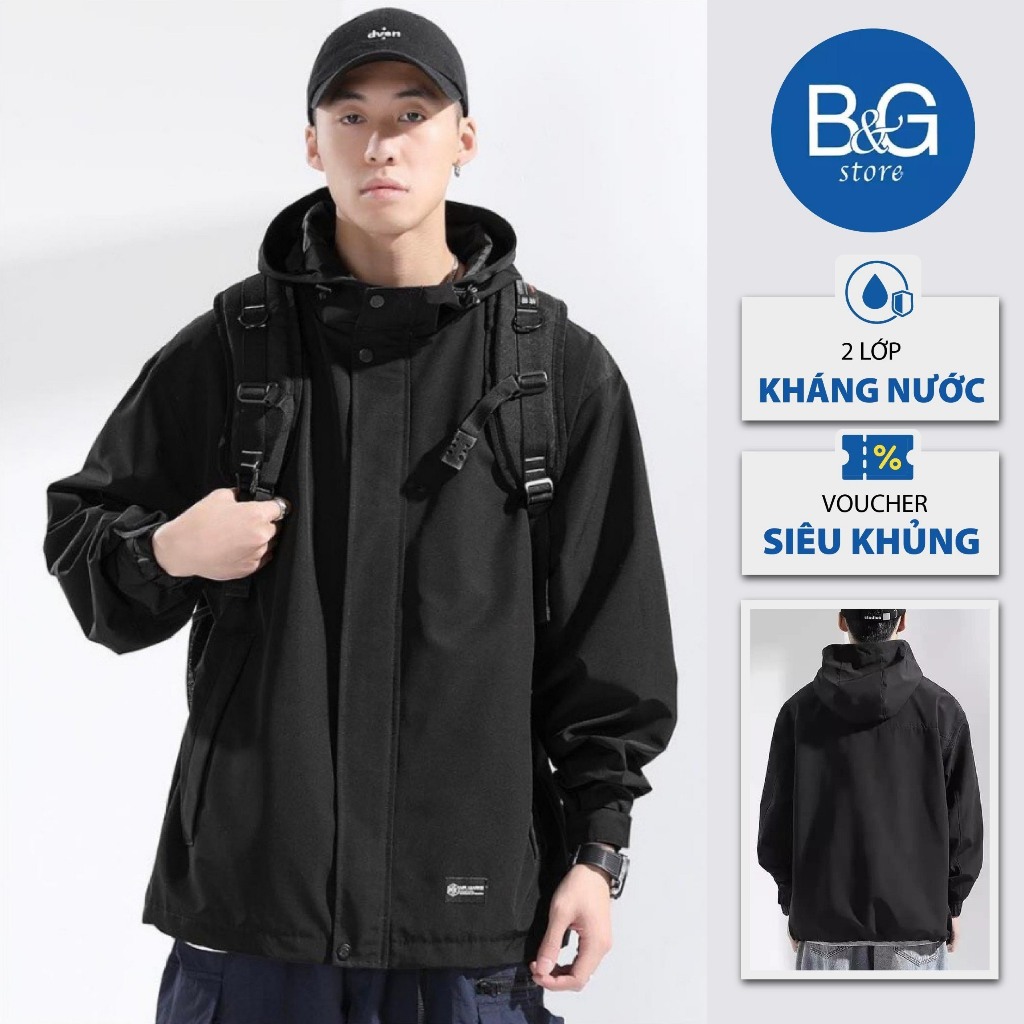 Áo khoác dù chống nắng nam-nữ 2 lớp kháng nước