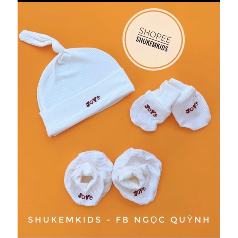 Set bộ sơ sinh Jojo chất siêu mềm cho bé (3m,6m)