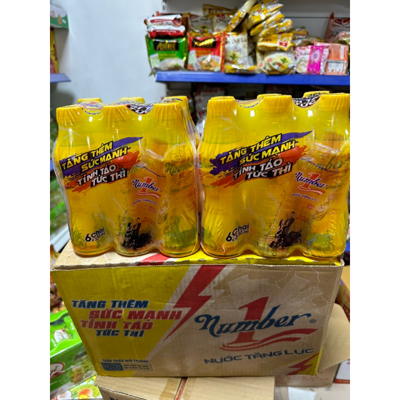 Thung 24 chai nước tăng lực Number 330ml
