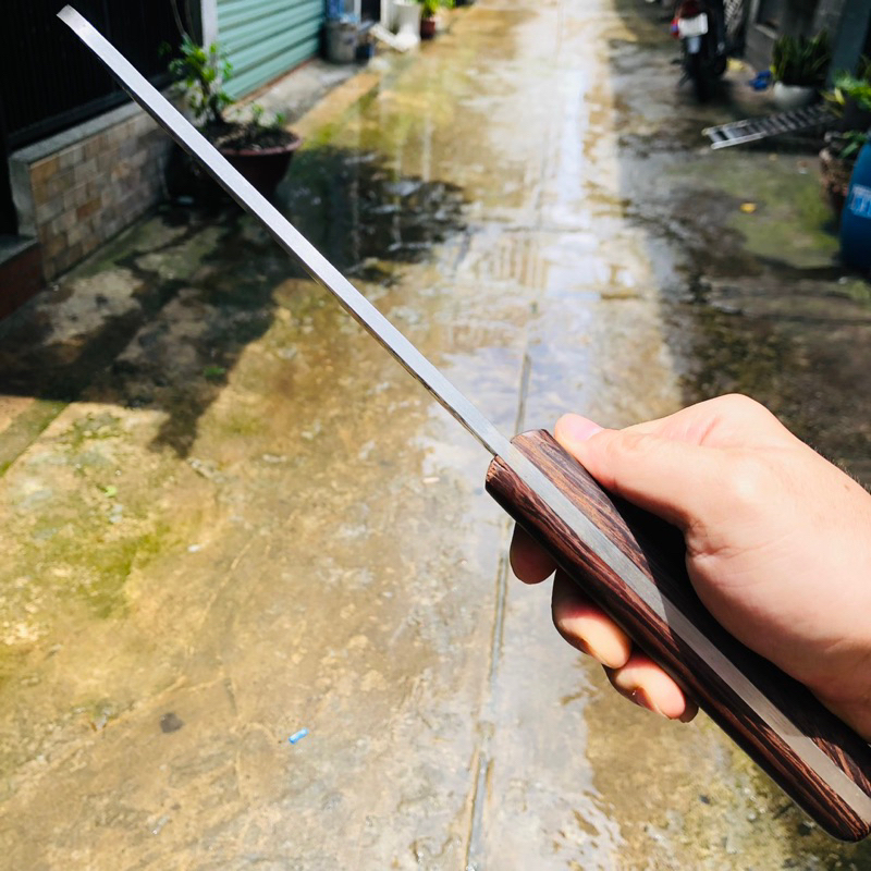 Dao làm bếp Nhật nội địa chặt xương nặng 1kg dày 5mm dài 30cm