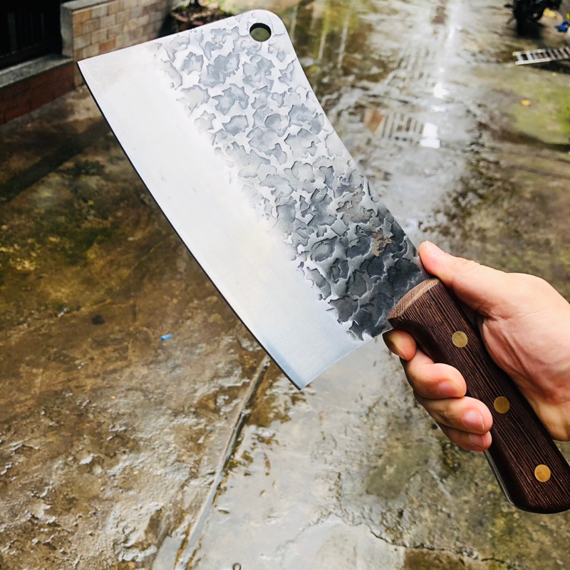 Dao làm bếp Nhật nội địa chặt xương nặng 1kg dày 5mm dài 30cm