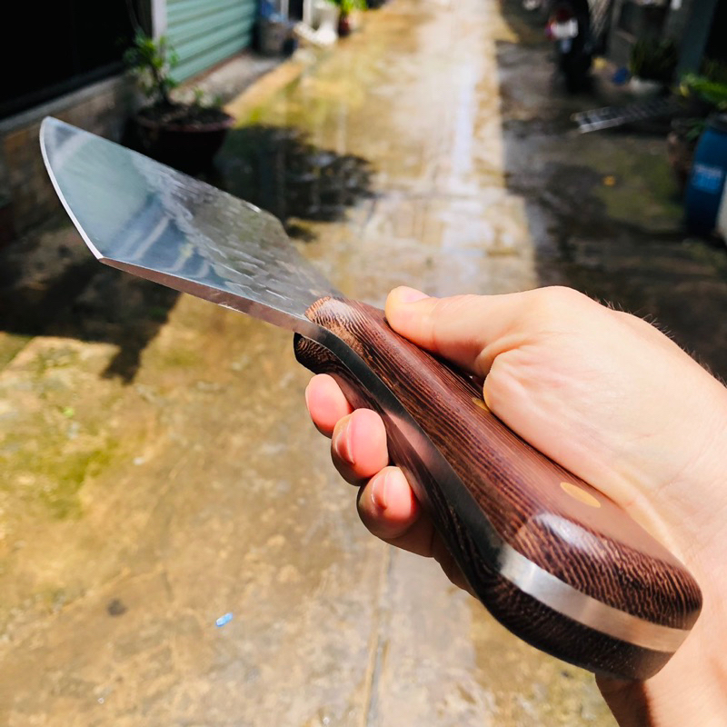 Dao làm bếp Nhật nội địa chặt xương nặng 1kg dày 5mm dài 30cm