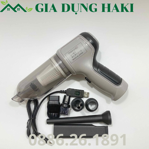 Máy Hút Bụi Cầm Tay TAMASHIO,Máy Hút Bụi Mini Không Dây 2 trong 1 TAMASHIO Hút Bụi ÔTô,Lông Thú Cưng