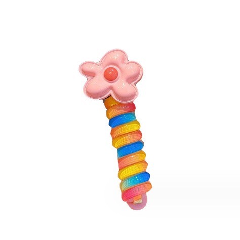 Dây Buộc Tóc Dạng Xoắn Lò Xo Xinh Xắn Cho Bé Gái