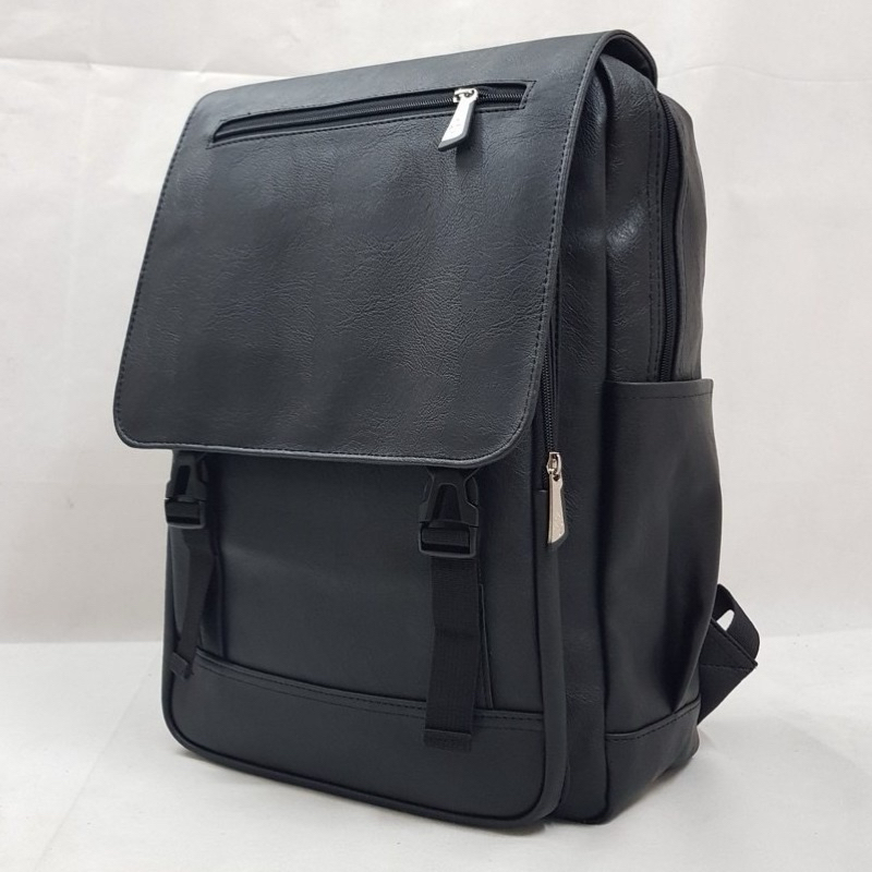 Balo Da Đi Làm, Đi Học Phong Cách Hiện Đại Có Ngăn Laptop Riêng 15.6Inch - Balo Da Đi Làm, Đi Học Bealux_Da Nắp_