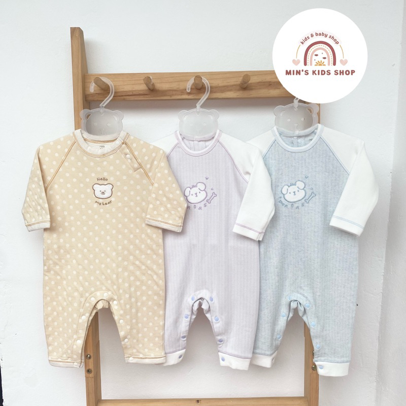 Body Dài Tay Nỉ Dày Dặn Cho Bé Từ Sơ Sinh Đến 12m