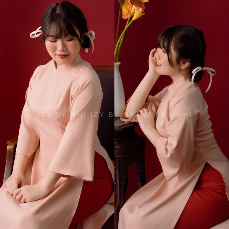 ÁO DÀI BIGSIZE TRƠN 2 TÀ SEN - IZYBYNHI