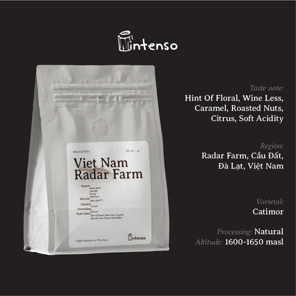 Cà Phê Đặc Sản - Vietnam Radar Farm - Intenso Coffee Roasters