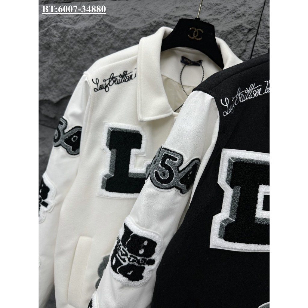 Áo Khoác Bomber Họa Tiết Con Thỏ L.V Varsity Jacket . Áo bomber Sơn Tùng Nam Nữ Hai Màu Siêu Đẹp