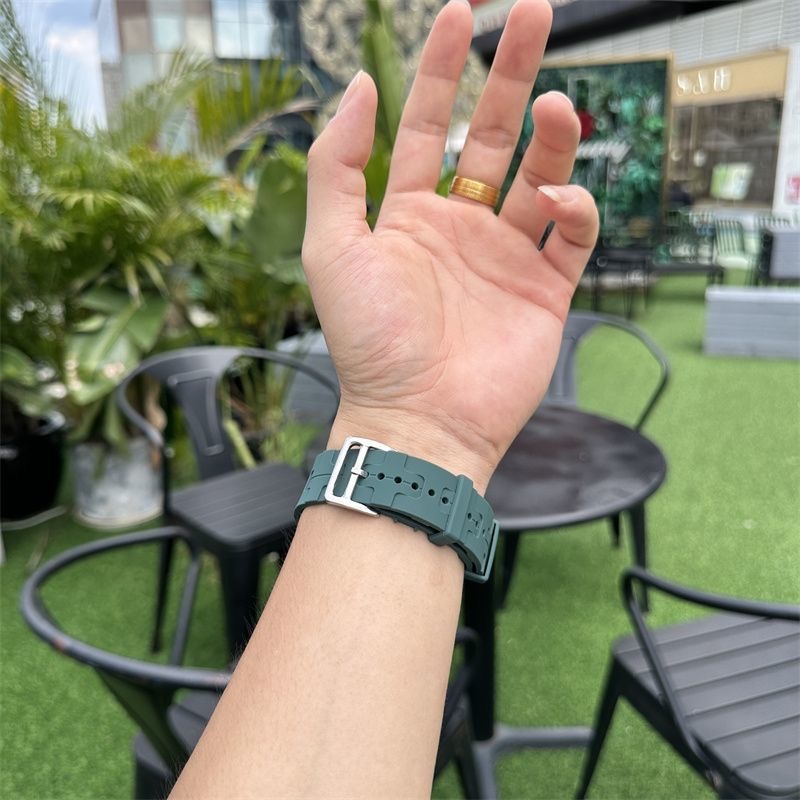 Dây đeo silicon Sản Phẩm Chất Lượng Cho Apple Watch 9 8 Ultra 7 6 SE 5 4 3 49mm 41mm 45mm 44mm 40mm