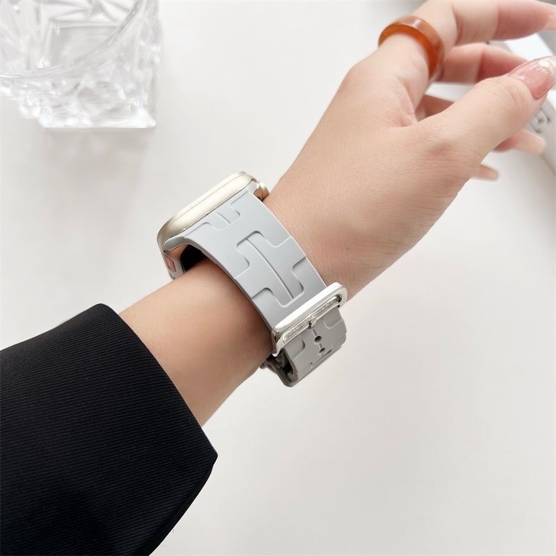 Dây đeo silicon Sản Phẩm Chất Lượng Cho Apple Watch 9 8 Ultra 7 6 SE 5 4 3 49mm 41mm 45mm 44mm 40mm