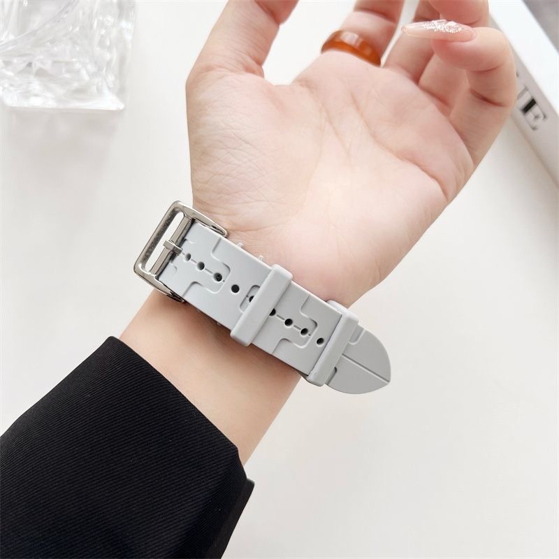 Dây đeo silicon Sản Phẩm Chất Lượng Cho Apple Watch 9 8 Ultra 7 6 SE 5 4 3 49mm 41mm 45mm 44mm 40mm