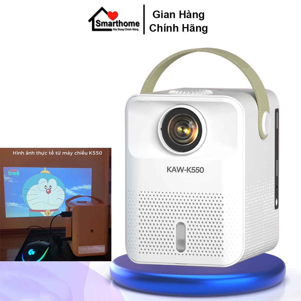 Máy Chiếu Nào Tốt Hiện Nay, Máy Chiếu Mini KAW K550 Chính Hãng, Hệ Điều Hành Android, Bảo Hành 12 Tháng