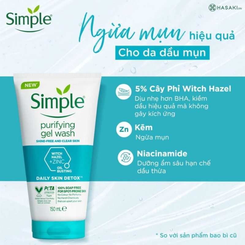Sữa Rửa Mặt Simple Refreshing Facial Wash 150ml - Dịu Nhẹ Cho Da Dầu Mụn, Nhạy Cảm | BigBuy360 - bigbuy360.vn