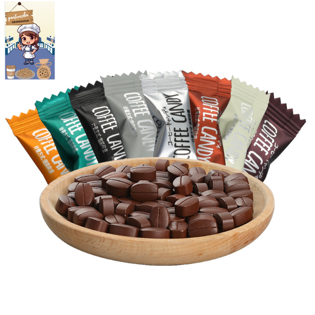 [deal hot 400gr ] KẸO COFFEE CANDY/Kẹo Cafe không đuờng/Kẹo Cafe ít đuờng/kẹo ăn kiêng/cafe/cafe sữa/Ăn vặt