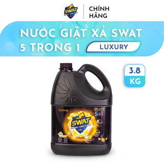 Nước giặt xả 5 in 1 swat đủ màu thơm lâu can 3,8kg