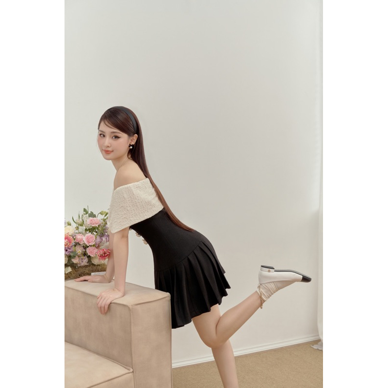 Váy trễ vai Selena - Hàng thiết kế