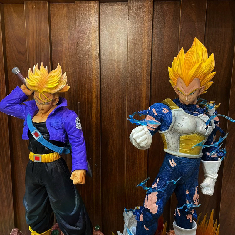 ĐỒ CHƠI MÔ HÌNH DECOR NHÂN VẬT VEGETA CAO 55CM ĐẾ CÓ LED, TẶNG KÈM KỆ, ĐỒ CHƠI MÔ HÌNH,, ĐỒ CHƠI SƯU TẬP TRANG