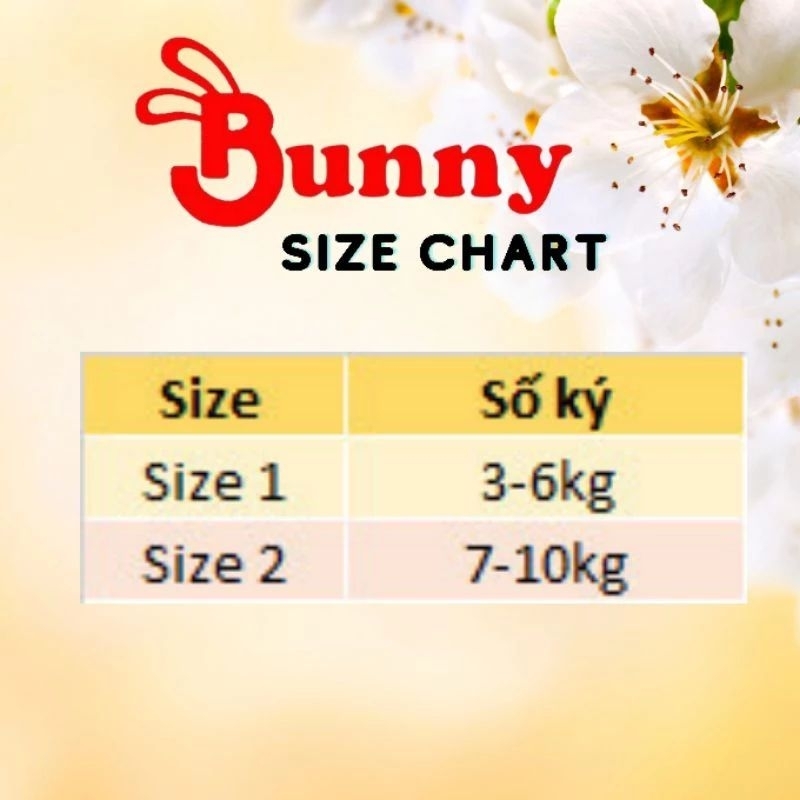 Body cộc tay sơ sinh Bunny chất thun cotton cho bé 4-10kg(2)