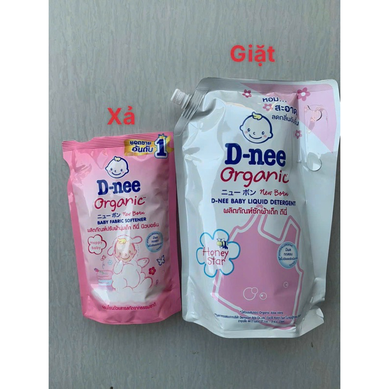 TÚI 1400ML NƯỚC GIẶT DNEE ORGANIC THÁI LAN CHUẨN SIÊU THƠM
