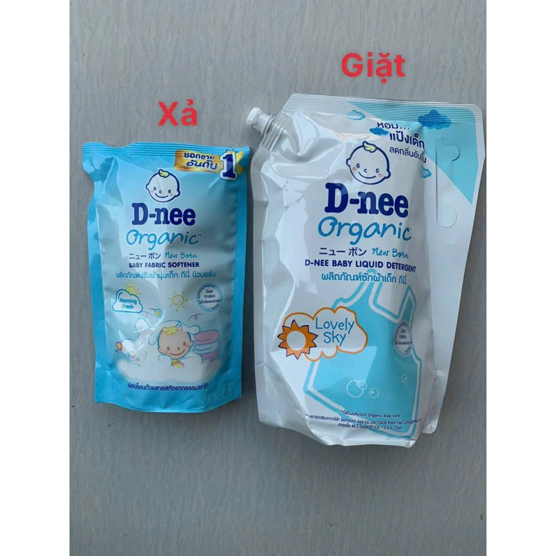 TÚI 1400ML NƯỚC GIẶT DNEE ORGANIC THÁI LAN CHUẨN SIÊU THƠM