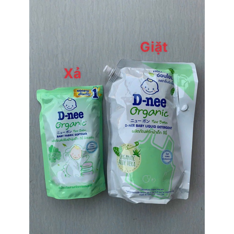 TÚI 1400ML NƯỚC GIẶT DNEE ORGANIC THÁI LAN CHUẨN SIÊU THƠM