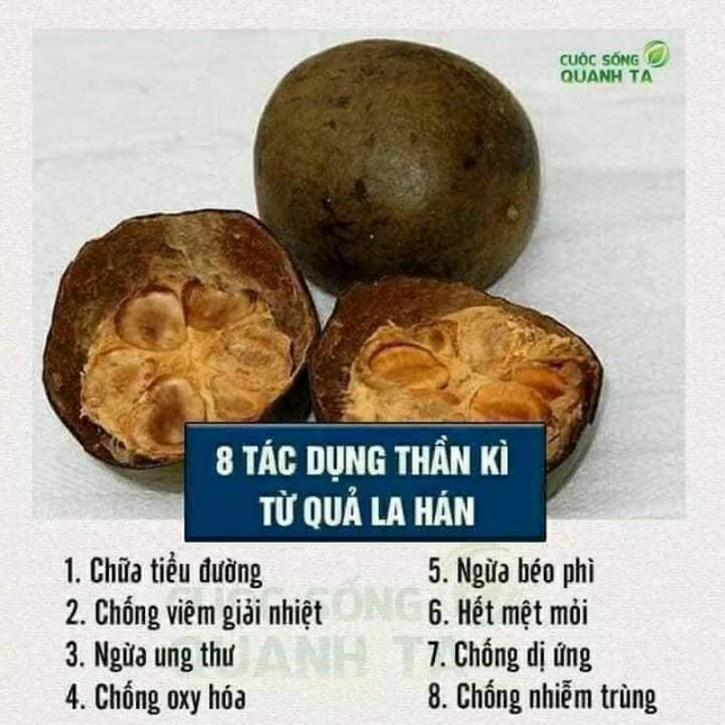 COMBO 1 GRAM LA HÁNQUẢ KHÔ THƠM NGÁT HÀNG ĐẸP, QUẢ TO ĐỀU THƯỢNG HẠNG GIÚP THANH NHIỆT GIẢM STRESS