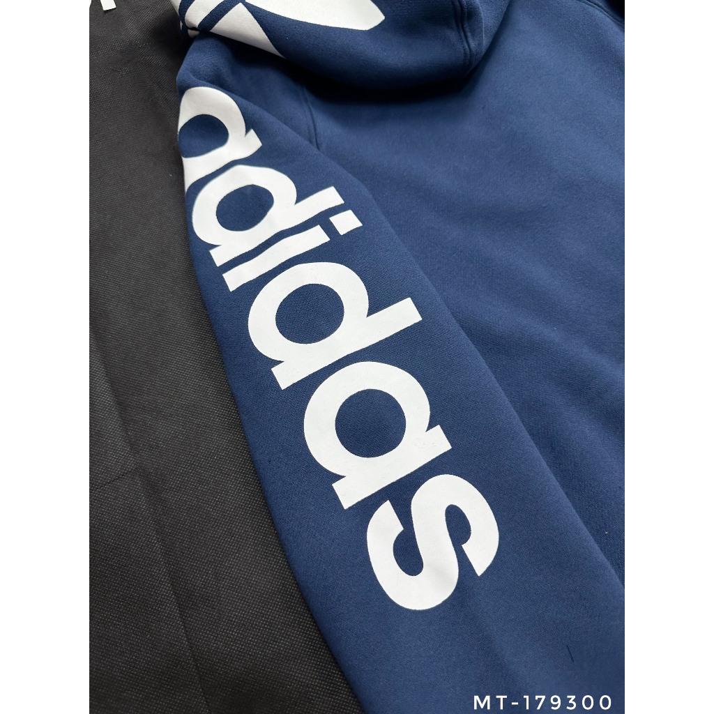 Áo Khoác Hoodie A Di Đát Họa Tiết Chữ Ở Tay Cả Mũ Siêu Đẹp . Áo Hoodie Nam Nữ Vải Nỉ Bông Dày Dặn