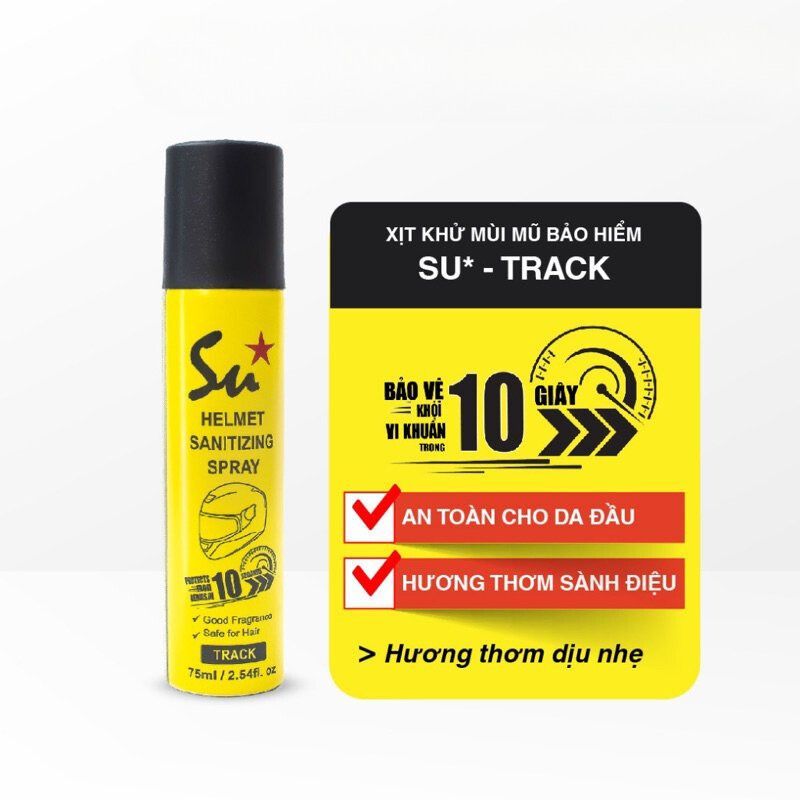 Chai Xịt Khử Mùi Mũ Bảo Hiểm Su Star