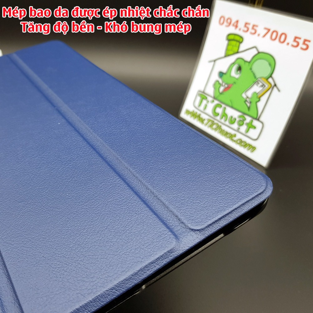 Bao Da Samsung Tab S9 PLUS/ S9 FE PLUS 12.4" X616B X816B Lưng Dẻo PU Gấp 3 Khúc