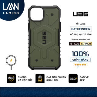 Ốp lưng chống sốc uag pathfinder hỗ trợ sạc từ tính cho iphone 15 plus