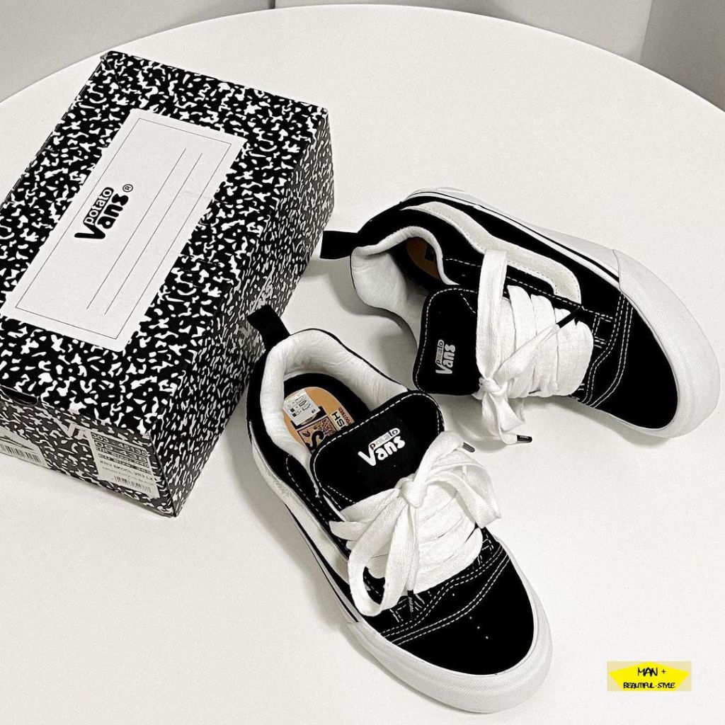 Giày Vans Knu Skool VR3 - IMRAN POTATO Black siêu hot 2023 bản đẹp dành cho học sinh sinh viên, giày Vans màu đen