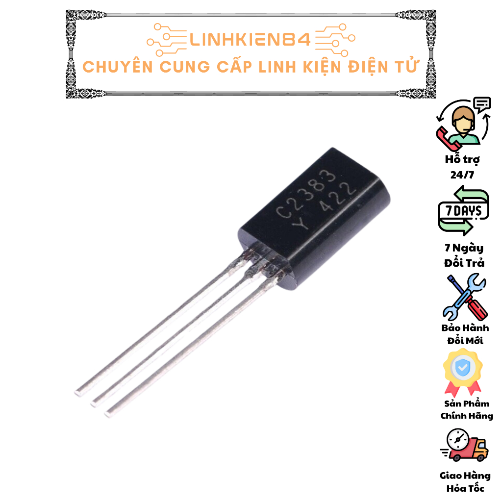 COMBO 5 Chiếc C2383 TO92 TRANS NPN 1A 160V (DIP)