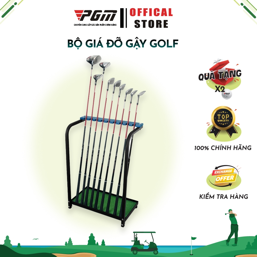 Giá Gậy Golf PGM, Bộ Giá Để Gậy Golf 9 Lỗ Chắc Chắn, Chống Ăn Mòn