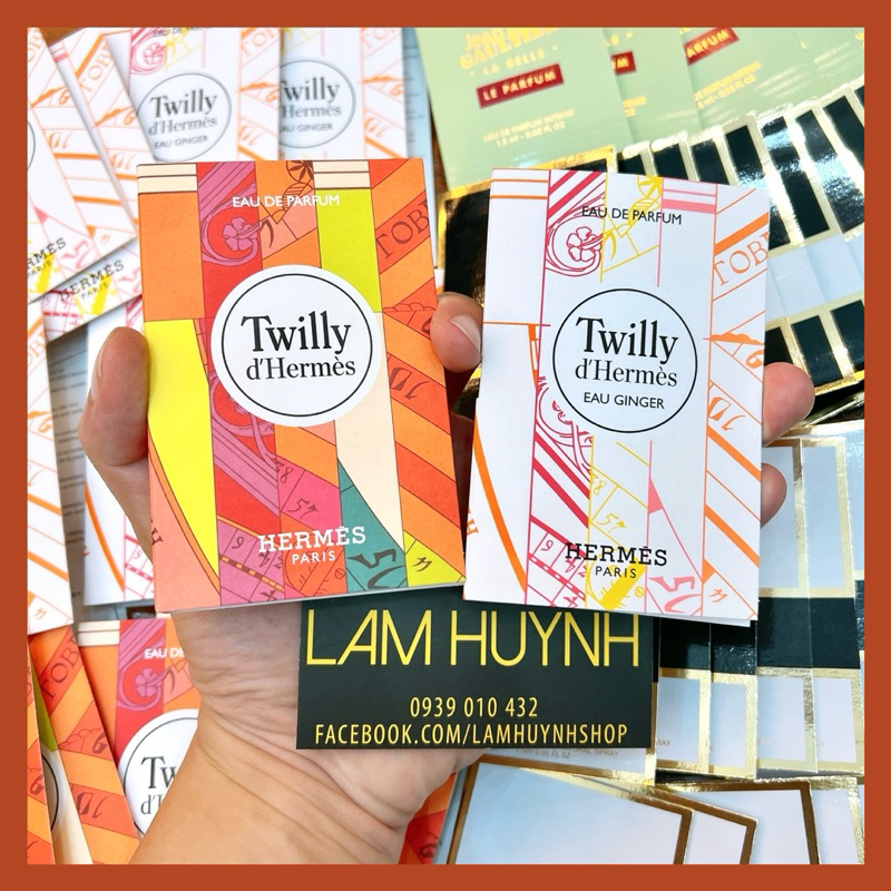 Vial Nước hoa Nữ TWILLY D'HERMES EDP - TUTTI - EAU GINGER 2ml