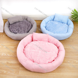  ĐỆM  NỆM  NGỦ CHÓ MÈO KÈM GỐI ẤM ÁP - TỔ ẤM THÚ CƯNG MỀM MẠI CÓ THẢM NẰM 