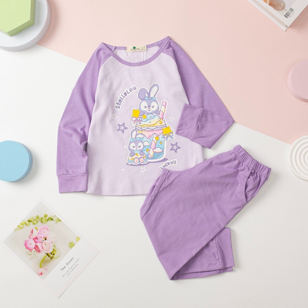 Bộ quần áo thu đông cho bé gái hãng LITIBABY cho bé gái từ 13-30kg siêu xinh