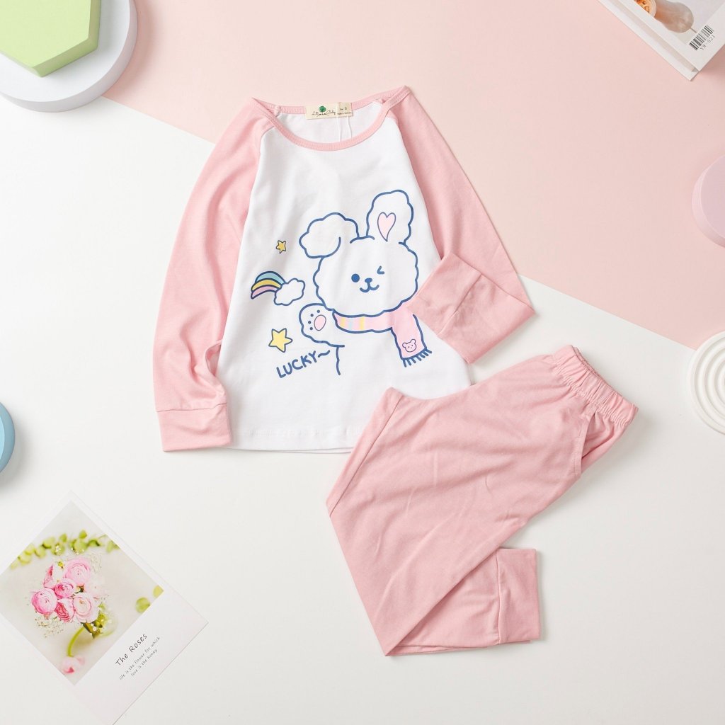 Bộ quần áo thu đông cho bé gái hãng LITIBABY cho bé gái từ 13-30kg siêu xinh
