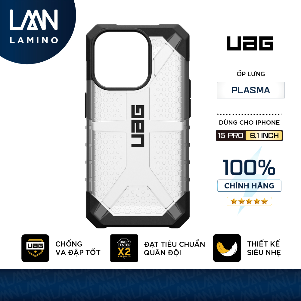 Ốp Lưng Chống Sốc UAG Plasma Cho iPhone 15 Pro [6.1 INCH]