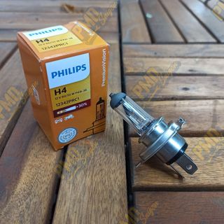 Bóng đèn pha philips chân h4 12v60/55w p43t-38 12342prc1 premium vision