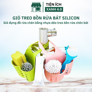 Giỏ nhựa treo bồn rửa bát, giỏ đựng đồ rửa chén bằng nhựa dẻo giỏtreo bồn rửa chén bát- giỏ nhựa đựng đồ mini