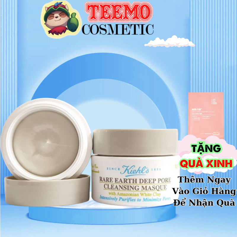 Mặt nạ đất sét Kiehl's Rare Earth Deep Pore Cleansing làm sạch sâu se khít lỗ chân lông,giảm mụn đầu đen chính hãng
