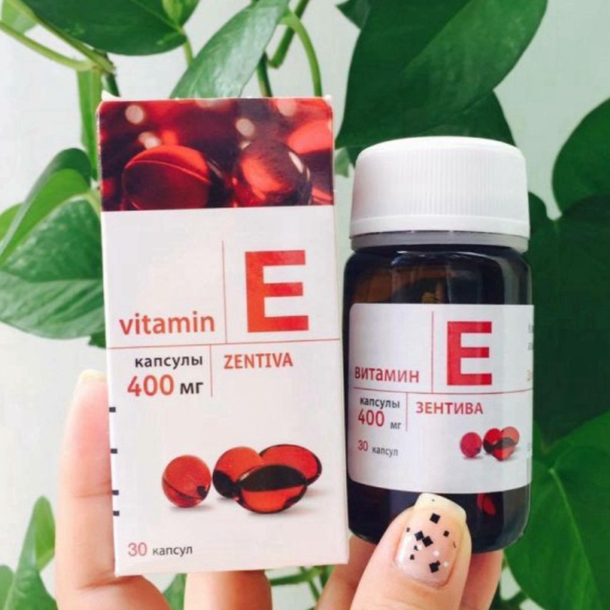 ⚠️FREESHIP⚠️ Vitamin E đỏ nga 400mg  nhựa và thủy tinh, đẹp da, chống láo hóa, tốt cho mắt