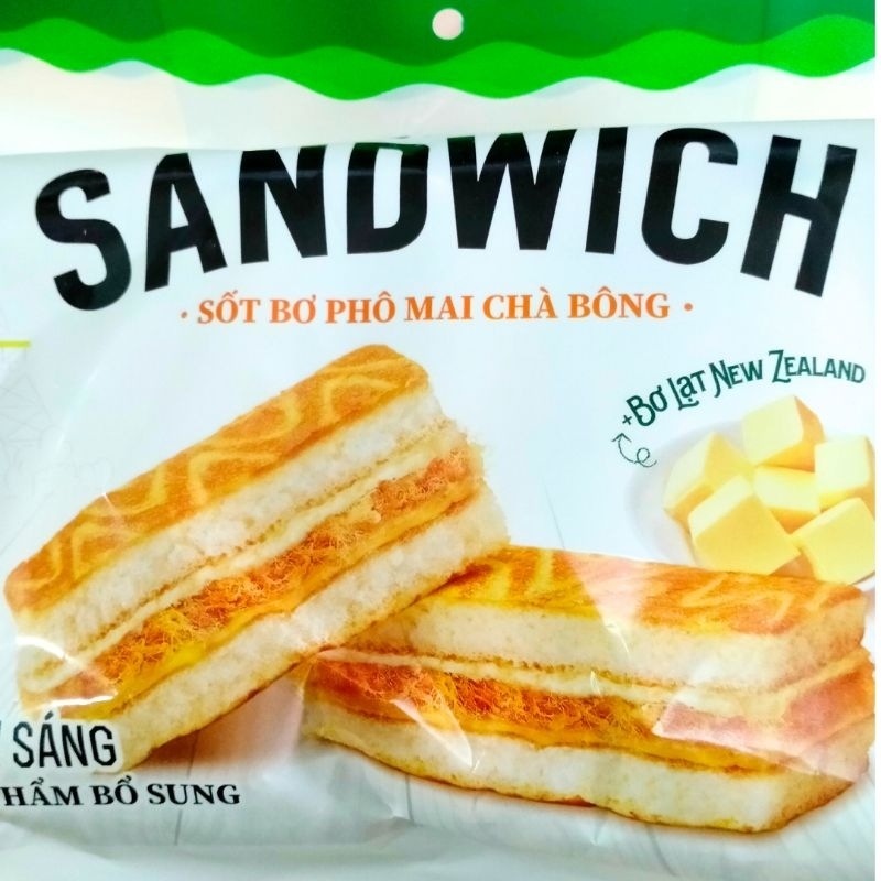Bánh ăn sáng C'est Bon Sandwich Sốt Bơ Phô Mai Chà Bông 147g