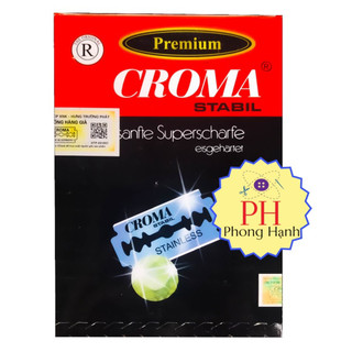 Hộp 200 lưỡi Dao Lam Croma hàng chính hãng Đức có tem chống giả
