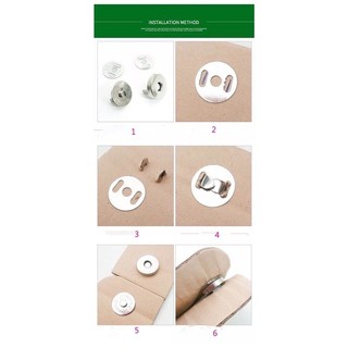 nút hít nam châm- phụ kiện đan móc len túi