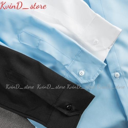 Áo Sơ Mi Nam Dài Tay,  Chất Lụa Hàn Quốc Cao Cấp Chống Nhăn Không Xù Lông ,Phai Mầu - KvinD_store