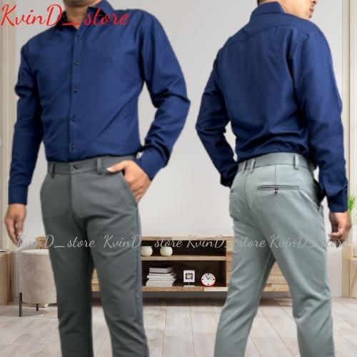 Áo Sơ Mi Nam Dài Tay,  Chất Lụa Hàn Quốc Cao Cấp Chống Nhăn Không Xù Lông ,Phai Mầu - KvinD_store