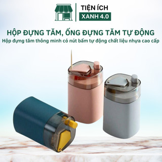 Hộp đựng tăm, hũ ống đựng tăm xỉa răng hình vuông lúa mạch tự động bật thông min hũ đựng tăm xỉa răng tự động