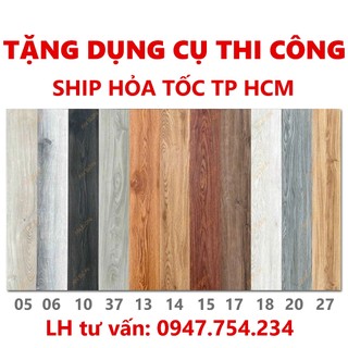 Tấm nhựa dán sàn giả gỗ có keo sẵn [dày 2mm]